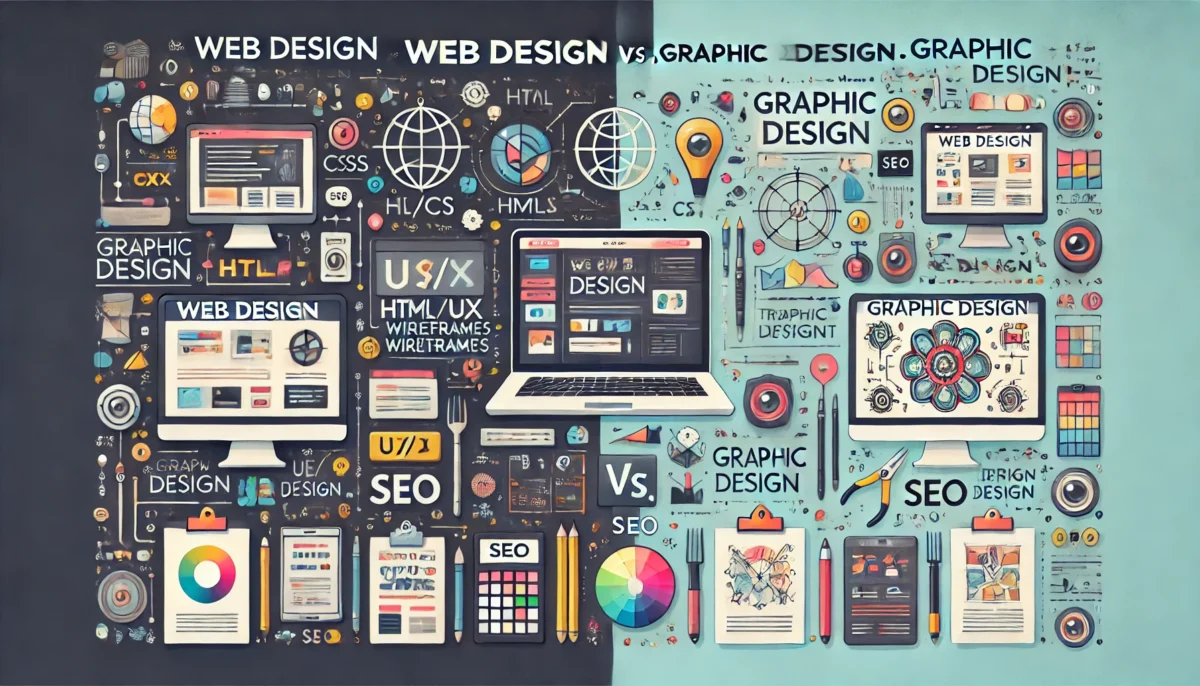 web design .vs graphic design