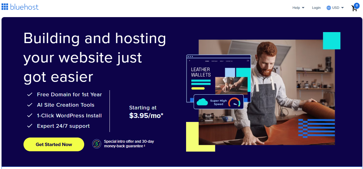blue hosting
